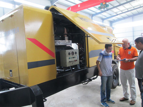 外商考察混凝土泵，成功訂購(gòu)！